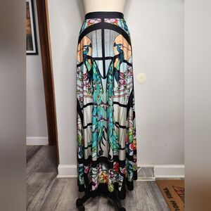 Blackmilk Glass Gardens Maxi Skirt
